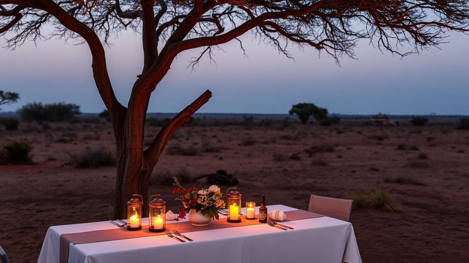 Private bush dining